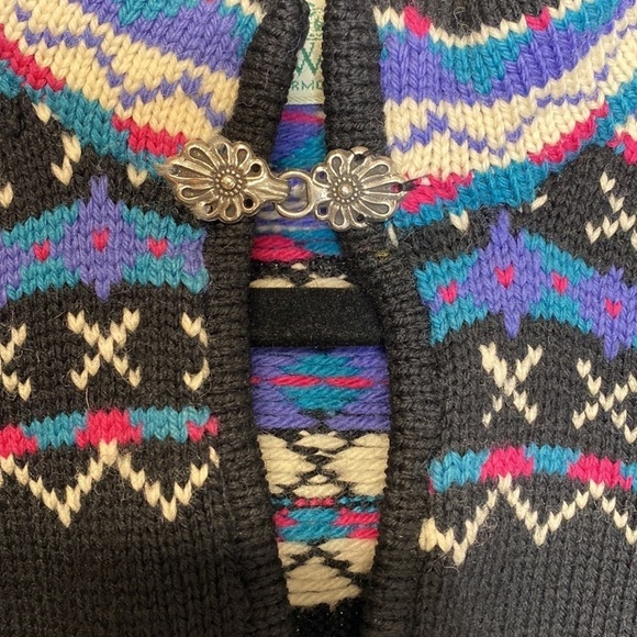 Fair Isle Stowe Woolens Vermont 100% Wool Vintage 1980’s Made In USA - Picture 7 of 11